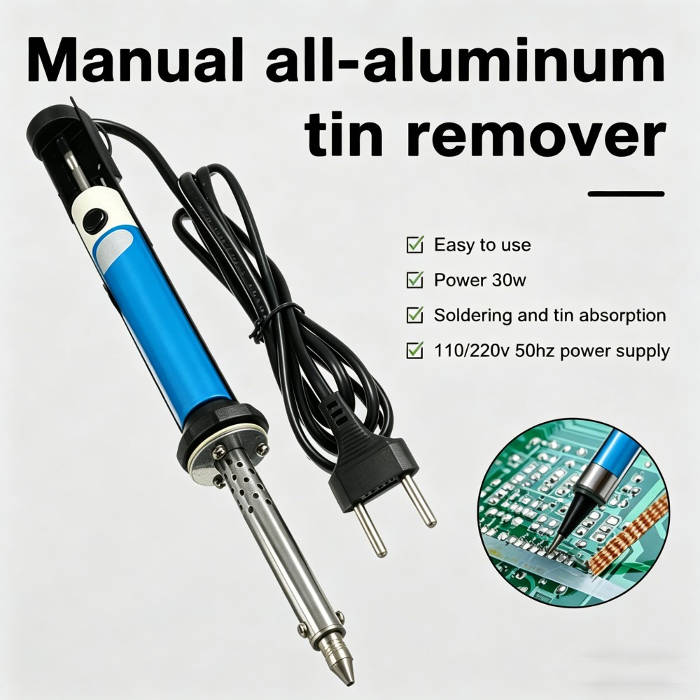 Desoldering Pump Electric Vacuum Station - 전기 납땜 제거기 펜 AC 220V