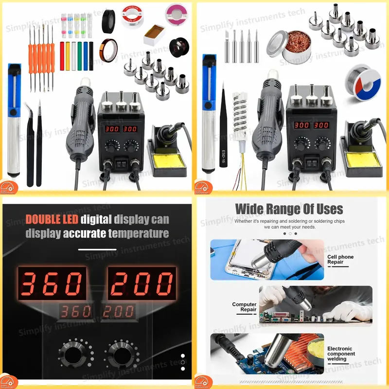 8586D 납땜 스테이션 2 in 1 750W 열풍기  - 2 In 1 Soldering Rework Station 750W 리뷰 및 가격
