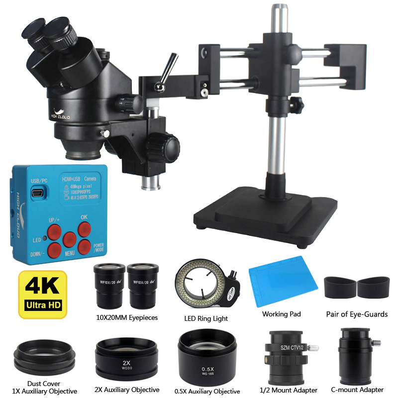 48MP HDMI USB 산업용 카메라 3.5X-90X - Simul-Focal Industrial Microscope 4K Hdmi 리뷰 및 가격